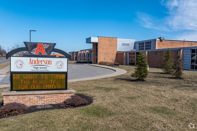 Anderson High School is a great education option for residents in Fruit Hill