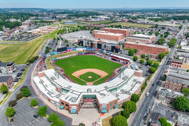The Clipper Magazine Stadium in the Stadium District, is home to the Lancaster Barnstormers of the Atlantic League of Professional Baseball.