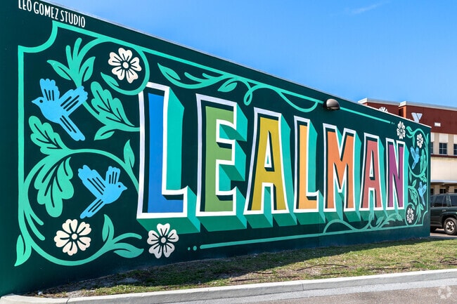 West Lealman is full of vibrant murals throughout the community.