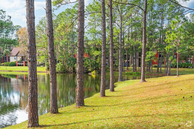 Immerse in nature's embrace amid beautiful trees and ponds, offering a scenic escape.