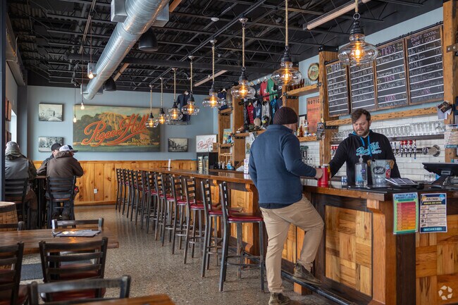 Pigeon Hill Brewing is a famous local brewery on the shores of Muskegon Lake.