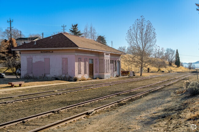 The Bizz Johnson Trail ends at the old train station in Susanville, where an October festival celebrates the railway history.