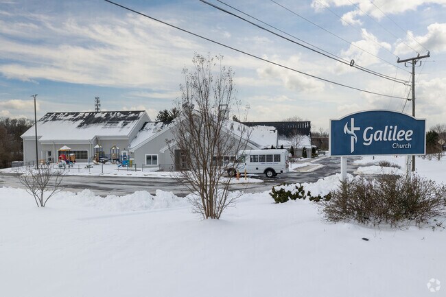 Many houses of worship such as Galilee United Methodist Church in Sterling.