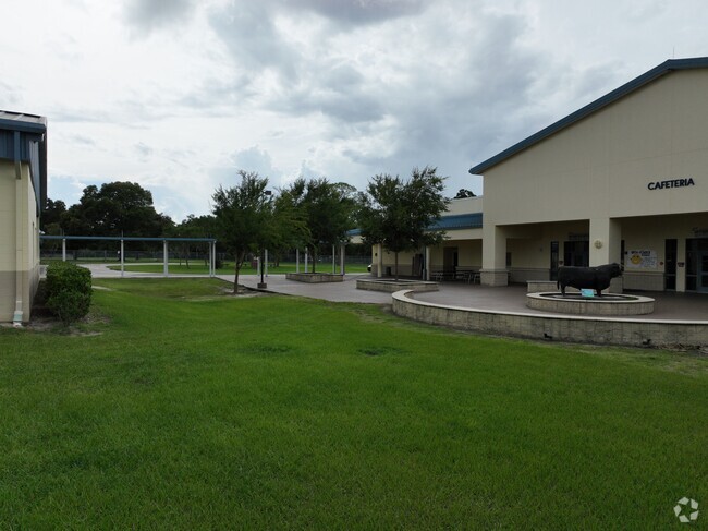 The entrance to the cafeteria at Howard Middle School in Northwest Ocala.