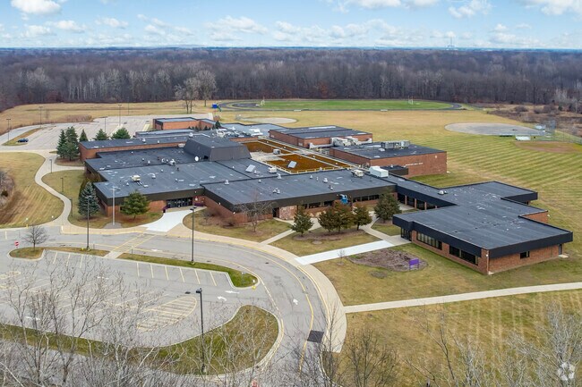 Aerial view of Brownstown Middle School.