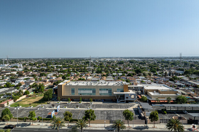An aerial view of Willow Elementary School in South Gate.