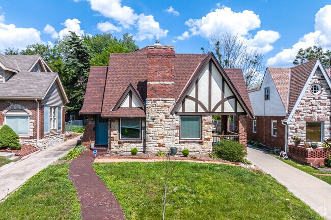 Tudor homes can be found in the Citadel Center neighborhood.
