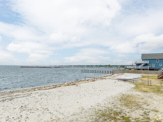 Patchogue Beach Clubs excellent private beach.