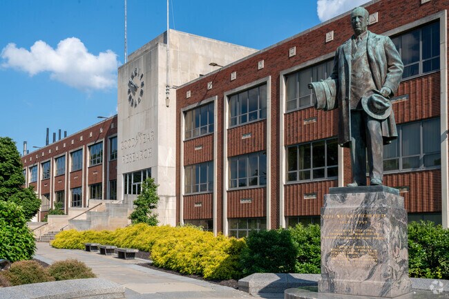 Goodyear is a major employer near Cuyahoga Falls.