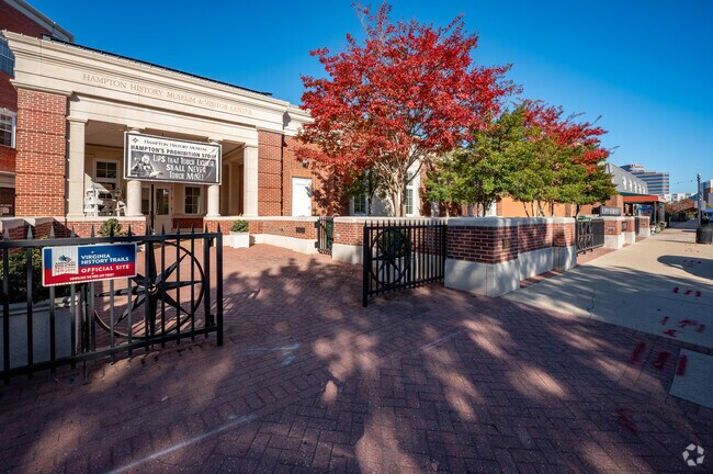 The Hampton History Museum celebrates the diverse history of Hampton, located downtown.
