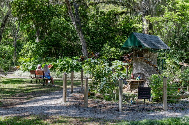 When you visit Sugar Mill Botanical Gardens in Foxboro keep an eye out for the gnome tree.