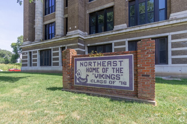Students from Paseo West attend Northeast High School, home of the Vikings.