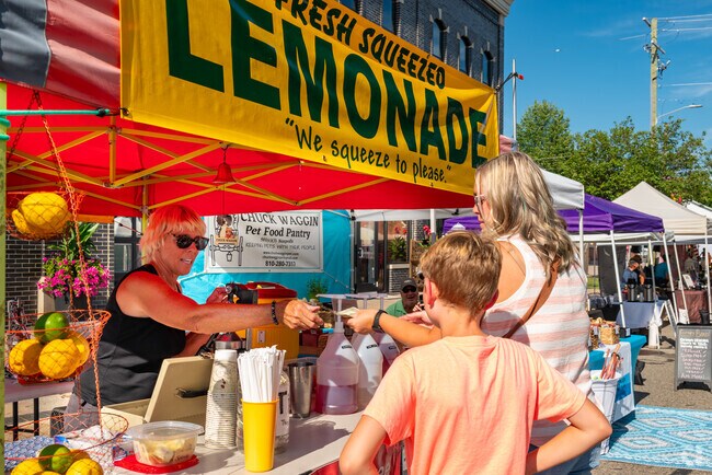 Taste the fresh squeezed lemonade at Milford Farmers’ Market.
