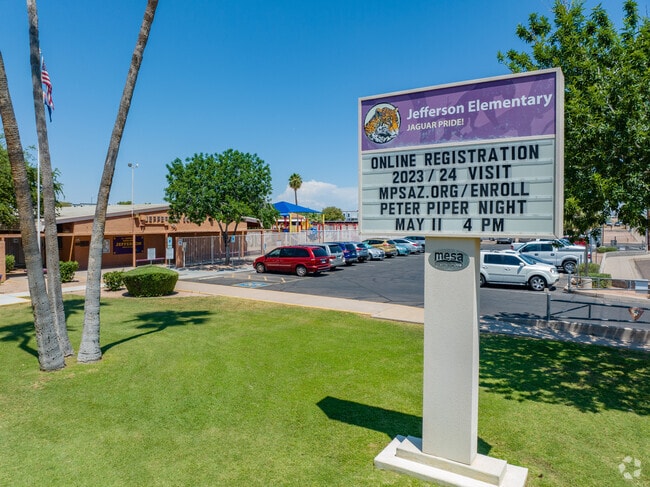 Jefferson Elementary School serves the youth of Central Mesa East neighborhood.