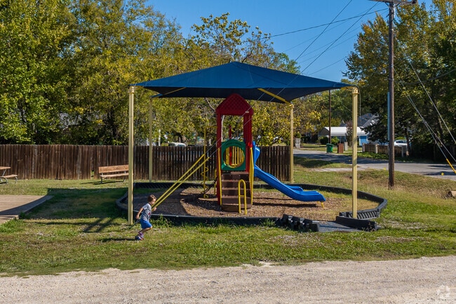 Adams Street Park includes a playground, basketball court, and soccer field.