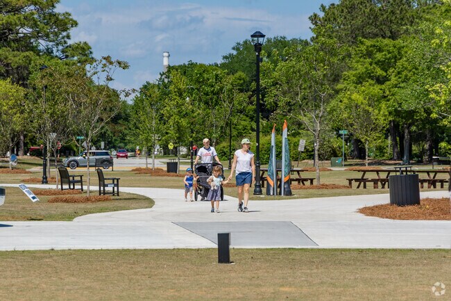 Families love the new amenities at the Park Circle park and playground in North Charleston.