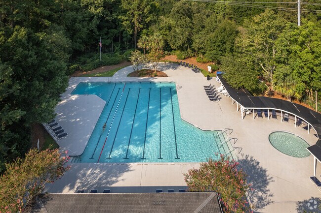 The Clubhouse in Longpoint has a great pool for families to enjoy.