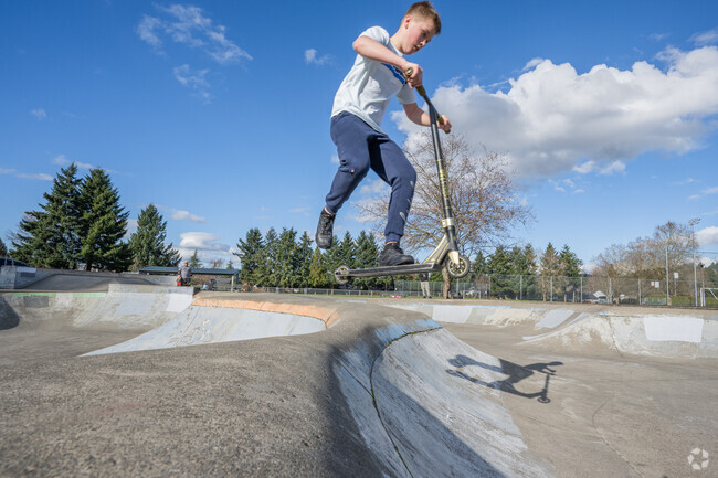 Spend the afternoon at the Auburn Skatepark to catch some air near a few minutes from Newaukum.