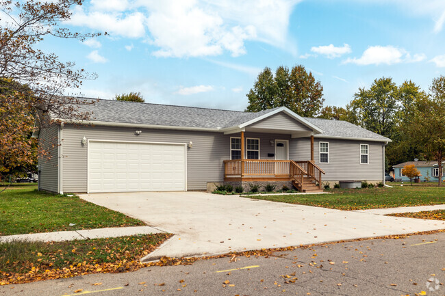First residents can enjoy attached garages in ranch style homes.