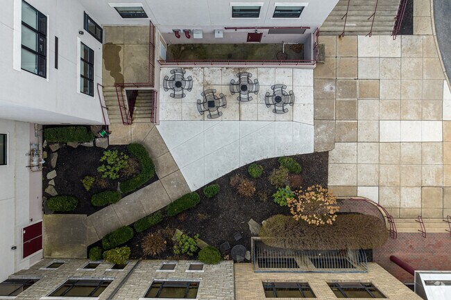 St Anastasia Elementary School can opt to eat lunch in the outdoor courtyard.