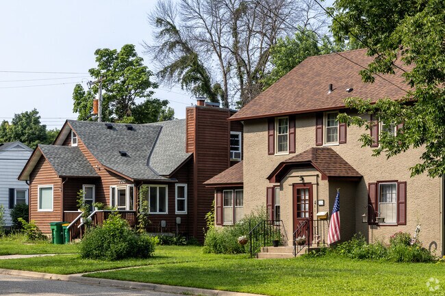 Two-story homes are common in Cannon Falls.