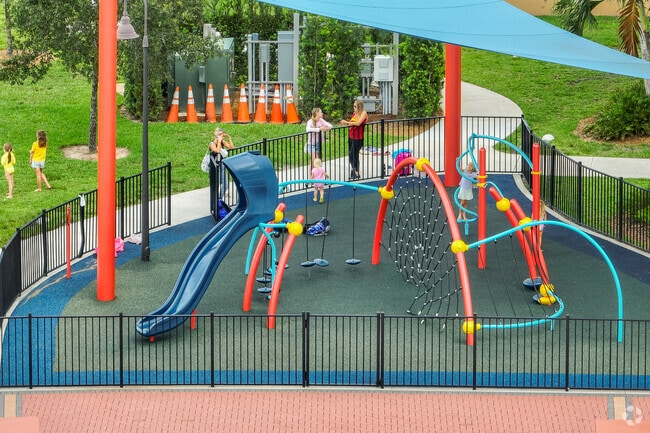 Kids can enjoy a asafe playground in Scott`s Place Park.