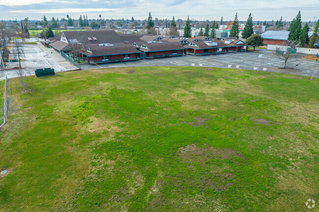 Play on the field at Carriage Drive Elementary School.