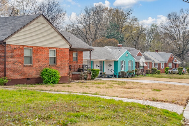 Some Hyde Park homes feature bright colors.