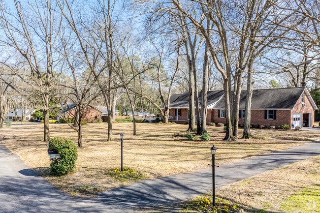 Brick ranch homes are common in some of the older communities of Oak Grove.