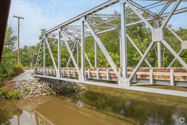 Beautiful timeless bridges that cross over the Ohio & Erie Canal in Valley View