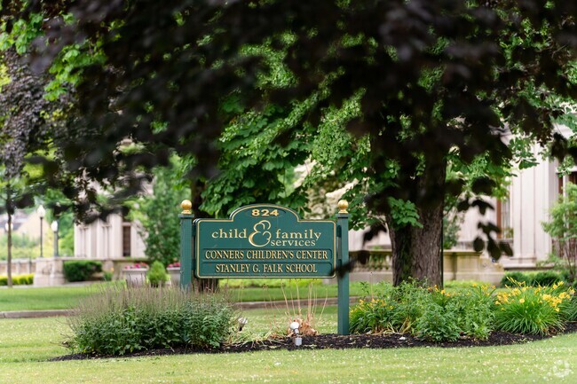 Buffalo's Stanley G. Falk School is located at 848 Delaware Avenue in Buffalo, NY 14209.