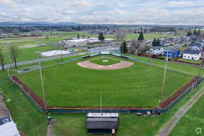 Enumclaw Senior High School baseball field.