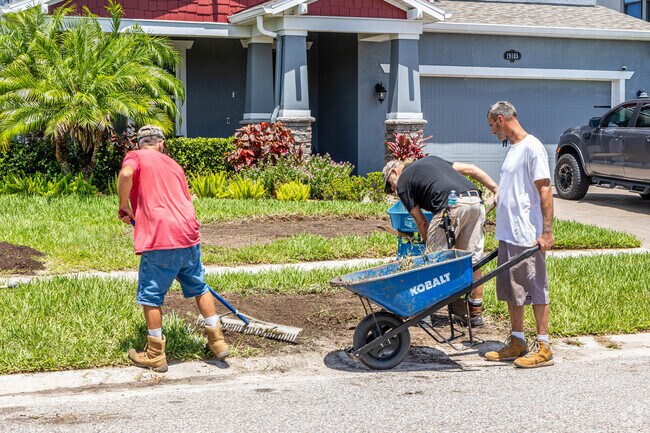 Thanks to HOA covenants, homes and landscaping are well maintained throughout the neighborhood of Long Lake Ranch, FL.