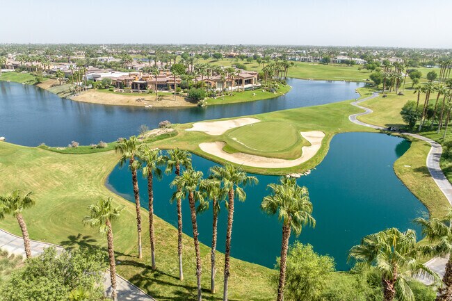 Lakes and palm trees add to the picturesque landscape of PGA West.