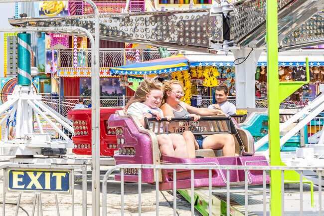 Grab a friend and hit the rides at the Wisconsin State Fair in Fair Park near Biwers Woods.