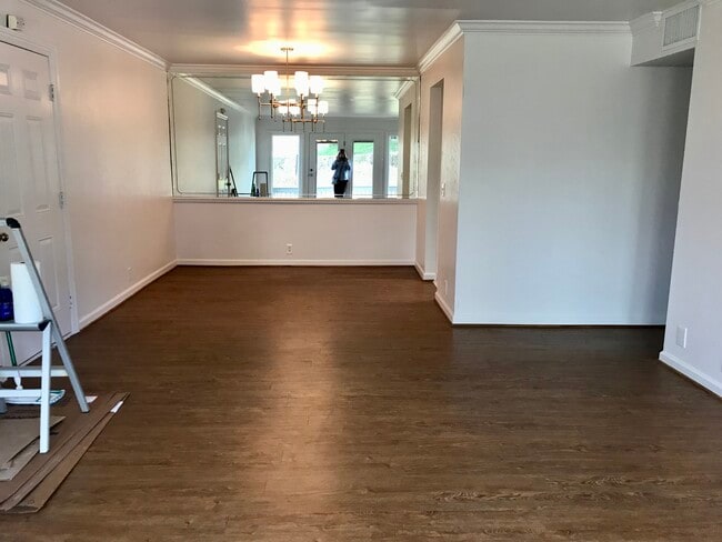 Mirrored dining area