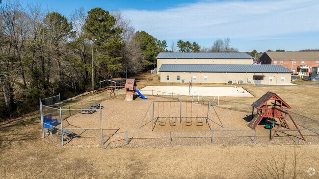 Students at Tillery Christian Academy enjoy this playground at recess.