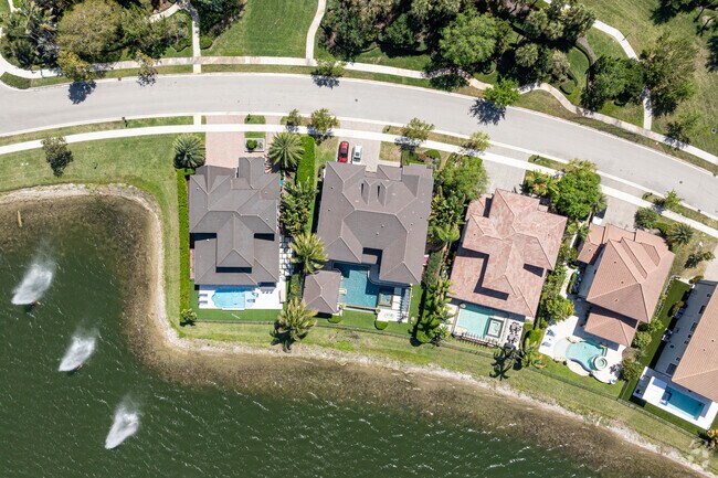 Most homes in Watercrest at Parkland have wonderful backyards and pools.