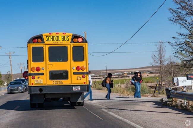 Many children and teens of Mesquite commute to school via school bus.