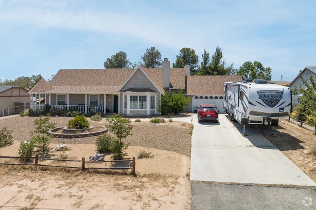 It is common to see low maintenance yards in Hesperia and other high desert towns.