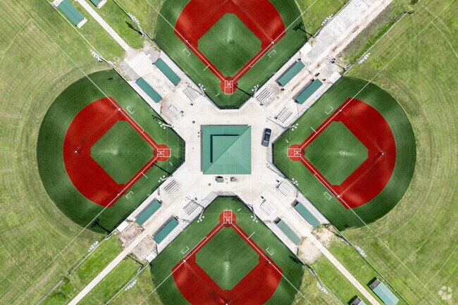 The fields at Drew Park are beautiful and enjoyable for residents.