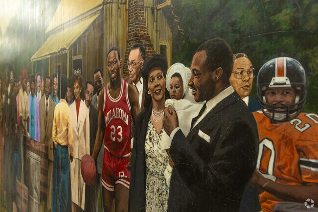 This mural by artist Felix Cole can be found at the Lacy Park Community Center in Dunbar.