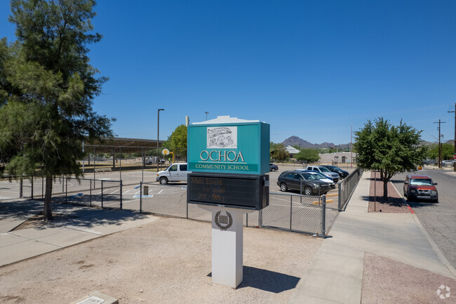 Ochoa Elementary School is gated and secured.
