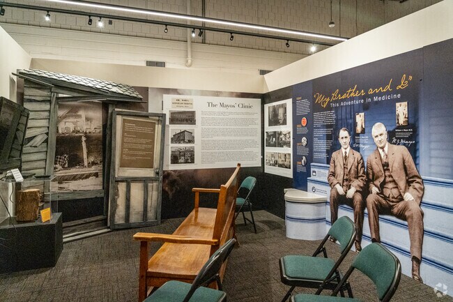 Explore the History Center of Olmsted County near Foxcroft, showcasing Mayo Clinic’s heritage.