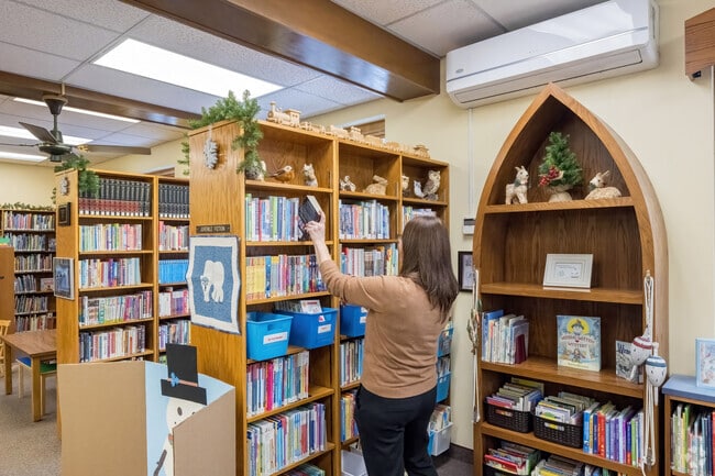 Reading is always a joy at the Falconer Public Library in Ellicott.