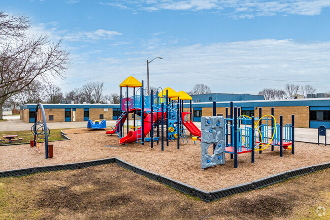 Children love the playground at Hoover Elementary School.