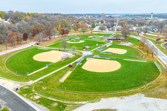 For some time outside, locals can head to Riverside Park.