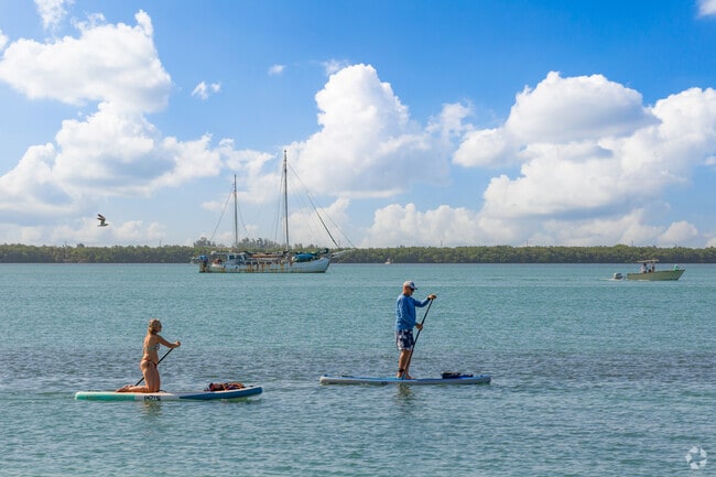 Paddle Boarding and boating are popular activites in Indian River Estates.