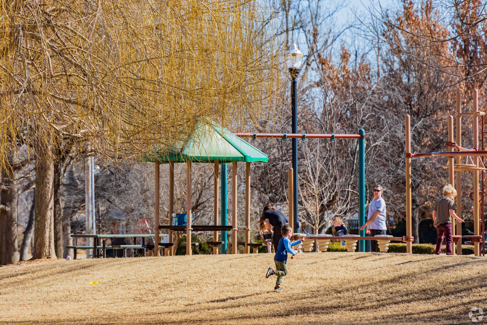 The playground at Kite Park is a favorite for kids in Nichols Hills.