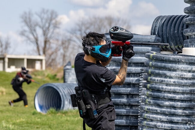 Big Bend residents try an intense game of paintball at Siege Paintball.